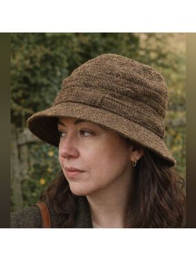 Connemara Irish Wool Hat Millars of Clifden 100% Virgin Wool Tweed Cap Ireland